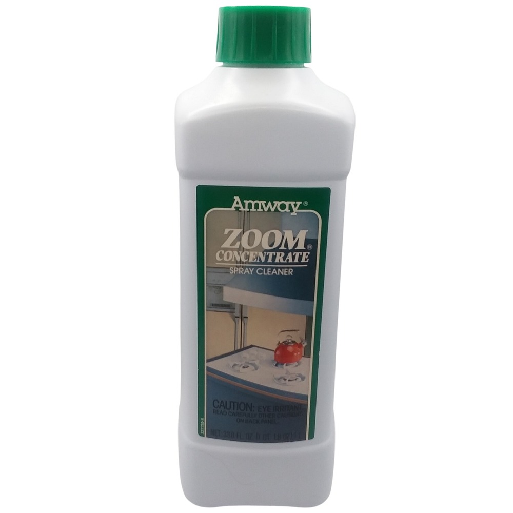 Vintage New Amway ZOOM Liquid Spray Cleaner Concentrate 1‎ Liter 75% full 1993